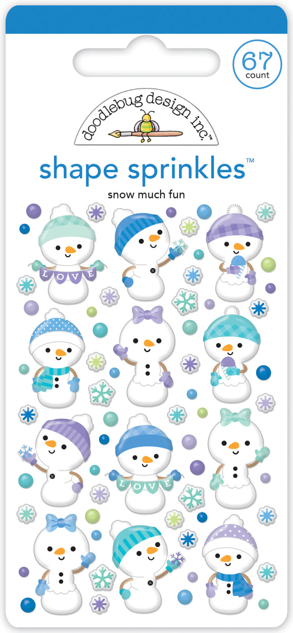 Doodlebug Design - Snow Much Fun - Snow Much Fun Shape Sprinkles