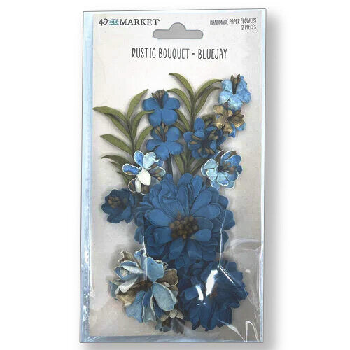 49 and Market - Rustic Bouquet Paper Flowers - Bluejay