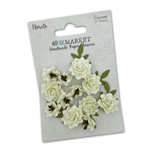 49 and Market - Handmade Paper Flowers - Cream