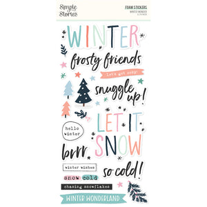 Simple Stories - Winter Wonder - Foam Stickers
