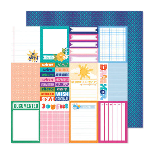 American Crafts - Shimelle  - Main Character Energy - Highlighted Script Paper