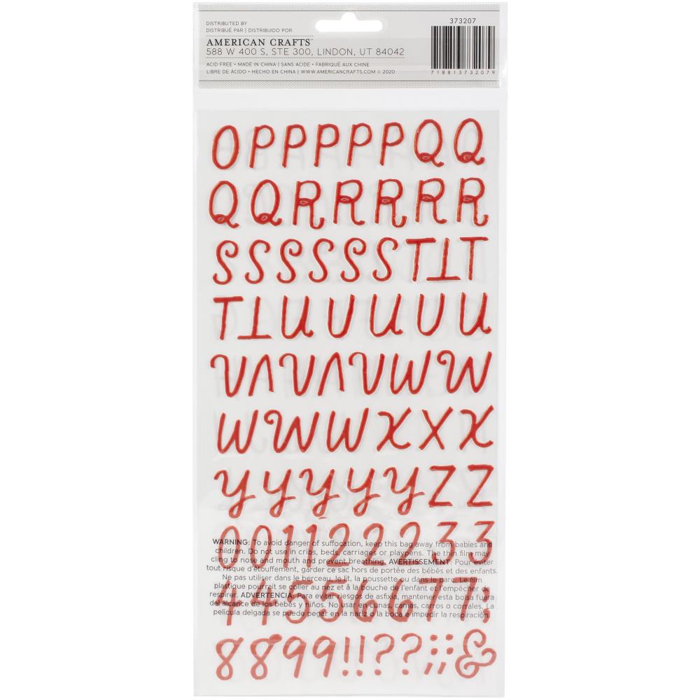 Make Shoppe Alphabet Gemstone Sticker, Red, 55 Count  Alphabet letter  sheets, Lettering alphabet, Letter stickers