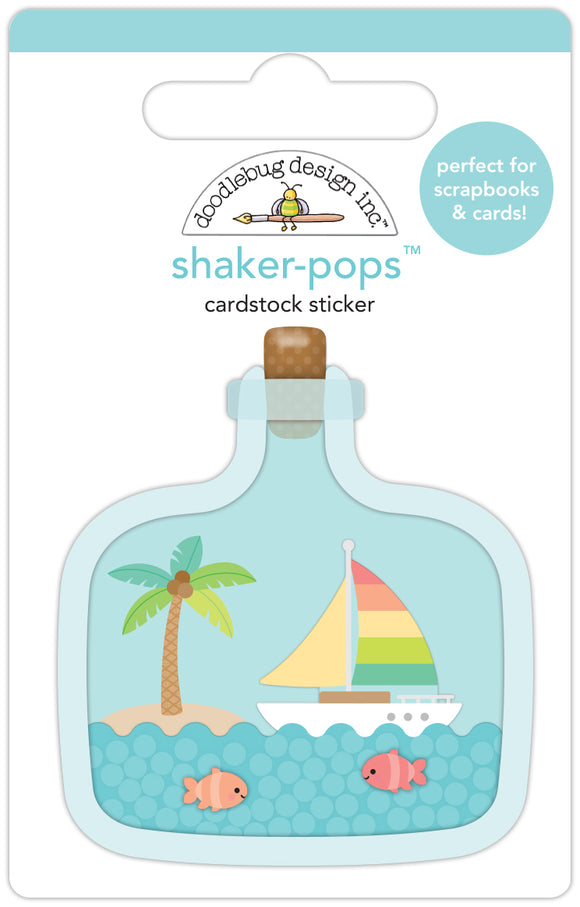 Doodlebug Design Seaside Summer - Beach in a Bottle Shaker-Pops