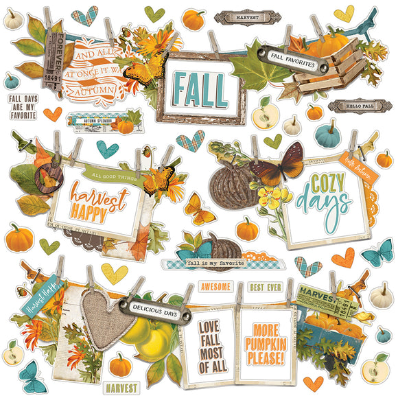 *SALE* Simple Stories - Simple Vintage Country Harvest 12x12 Banner Sticker Sheet
