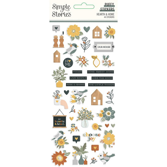 *SALE* Simple Stories - Hearth & Home - Puffy Stickers