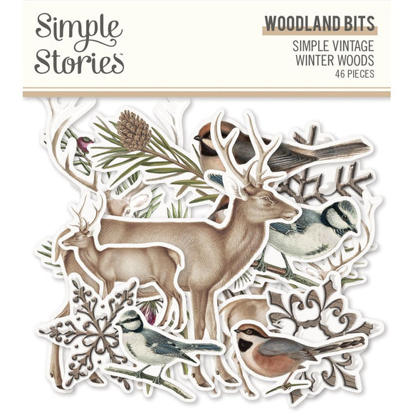 Simple Stories - Simple Vintage Winter Woods -  Woodland Bits & Pieces
