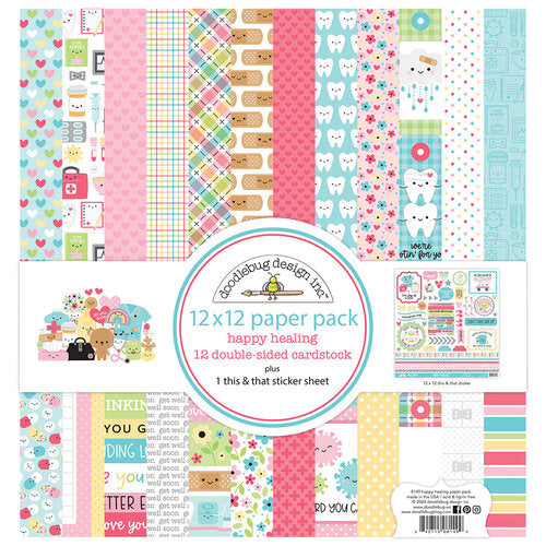 Doodlebug Design - Happy Healing  - 12x12 Collection Paper Pack