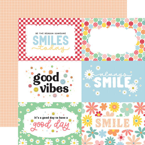 Echo Park - Have A Nice Day - 12x12 Cardstock - 6x4 Journaling Cards