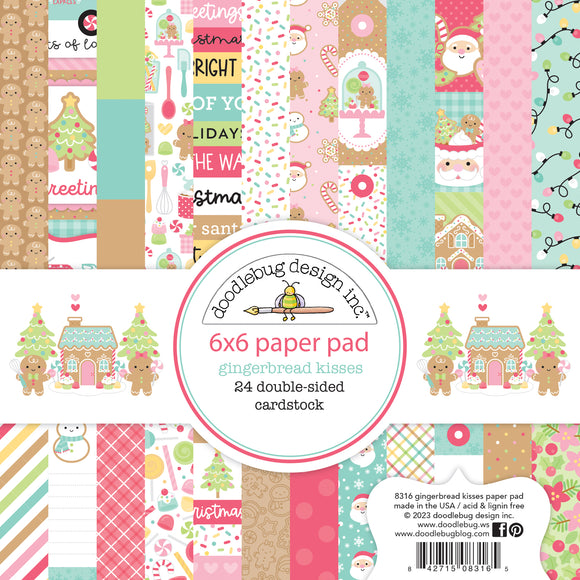 Doodlebug Design - Gingerbread Kisses - 6x6 Paper Pad