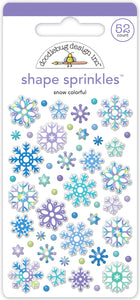 Doodlebug Design - Snow Much Fun - Snow Colorful Shape Sprinkles