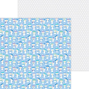 Doodlebug Design Snow Much Fun 12x12 Double-Sided Cardstock - Frosted Friends