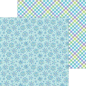 Doodlebug Design Snow Much Fun 12x12 Double-Sided Cardstock - Ice Crystals