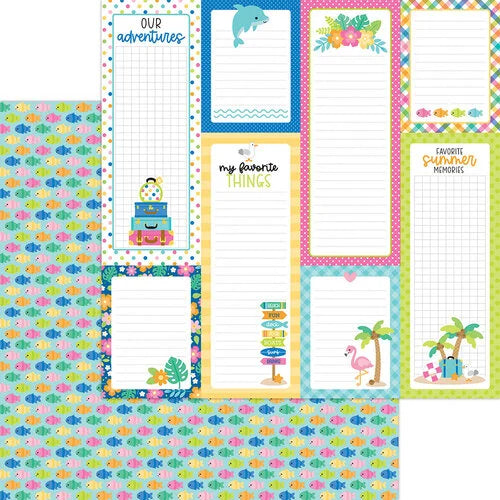 Doodlebug Design - Summer Fun - 12x12 Double-Sided Cardstock - Summer School