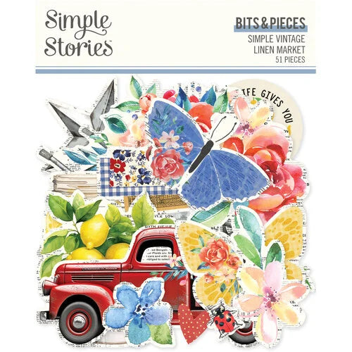 Simple Stories - Simple Vintage Linen Market - Bits & Pieces