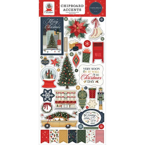 Carta Bella - Christmas in the City - Chipboard Accents