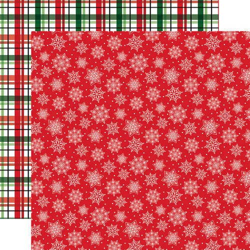 Echo Park - Santa's Christmas Delivery - Snowflake Season 12x12 Cardstock