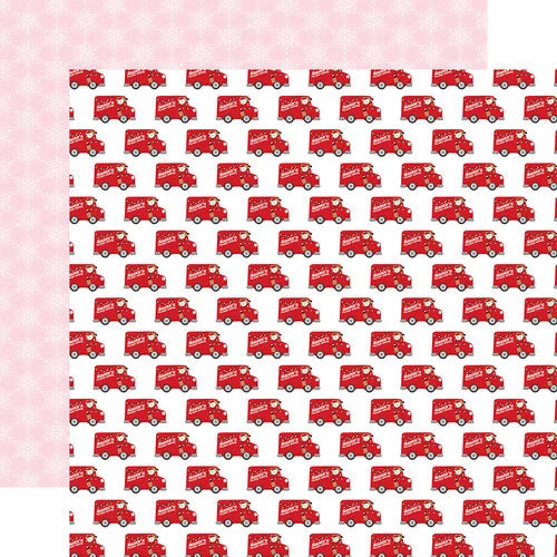 Echo Park - Santa's Christmas Delivery - Santa's Delivery 12x12 Cardstock