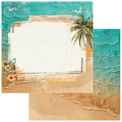 49 and Market - Beach Vibes Breeze - 12x12 Cardstock