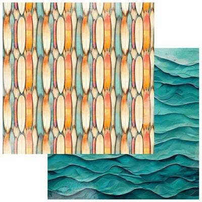 49 and Market - Beach Vibes Surf - 12x12 Cardstock
