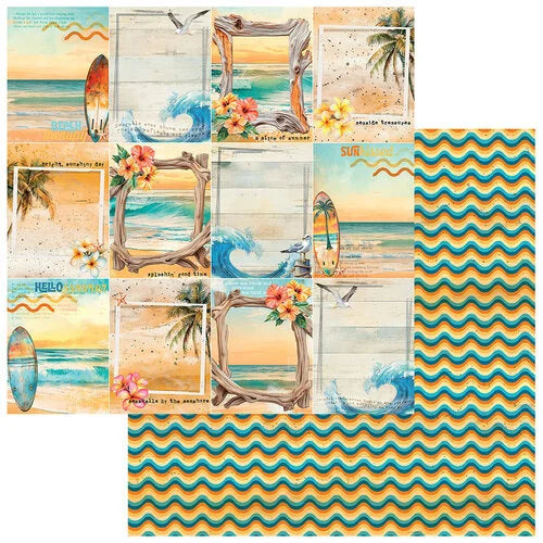 49 and Market - Beach Vibes Driftwood - 12x12 Cardstock
