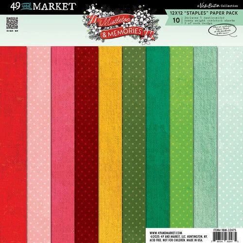 49 and Market - Vicki Boutin Mistletoe & Memories -12x12 Collection Pack Staples