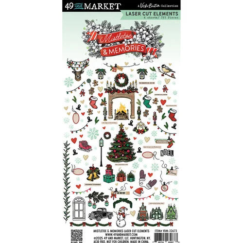 49 and Market - Vicki Boutin Mistletoe & Memories -  Laser Cut Elements