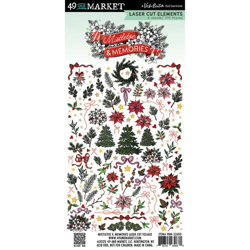 49 and Market - Vicki Boutin Mistletoe & Memories -  Laser Cut Foliage