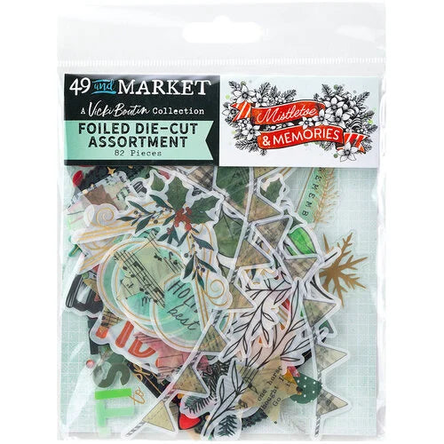 49 and Market - Vicki Boutin Mistletoe & Memories  - Foiled Die Cut Assortment