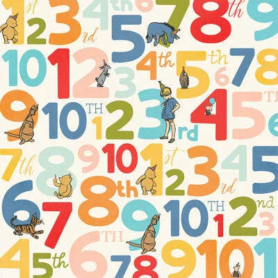 Simple Stories - Say Cheese Classic Pooh Birthday - One Year Older 12x12 Cardstock