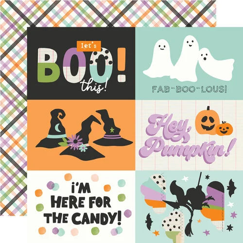 Simple Stories - Spooky Things - 12x12 Cardstock - 4x6 Elements