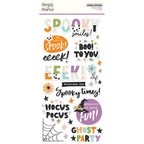Simple Stories - Spooky Things- Foam Stickers