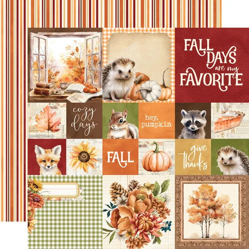Simple Stories - Simple Vintage Autumn Breeze - 12x12 Cardstock - 2x2/4x4 Elements