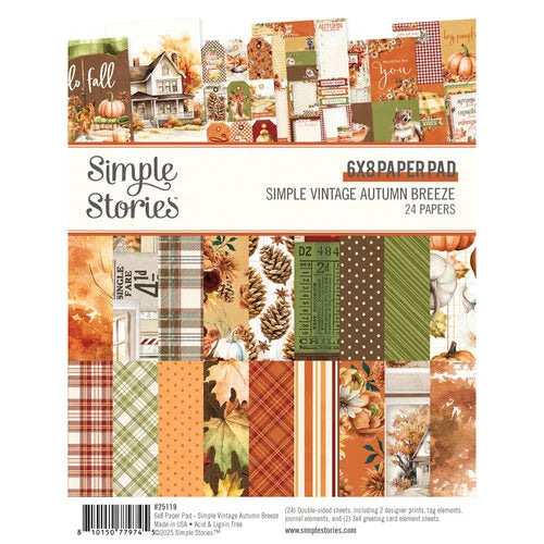 Simple Stories - Simple Vintage Autumn Breeze - 6x8 Pad