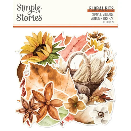Simple Stories - Simple Vintage Autumn Breeze - Floral Bits
