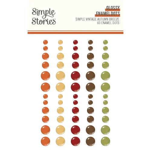 Simple Stories - Simple Vintage Autumn Breeze - Glossy Enamel Dots