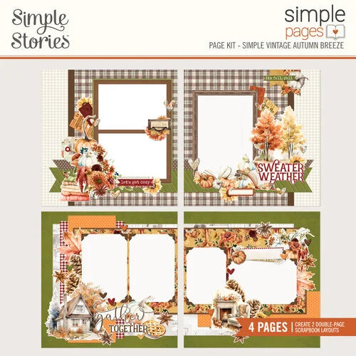 Simple Stories - Simple Vintage Autumn Breeze -  Simple Pages Page Kit