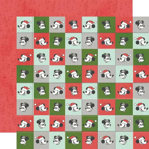 Simple Stories - Say Cheese Classic Mouse Christmas - Keep It Jolly - 12x12 Cardstock