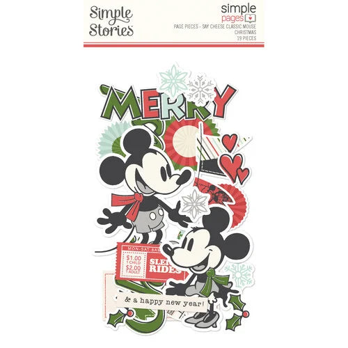 Simple Stories - Say Cheese Classic Mouse Christmas - Simple Page Pieces
