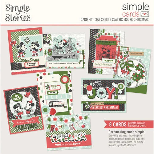 Simple Stories - Say Cheese Classic Mouse Christmas  - Simple Cards Kit
