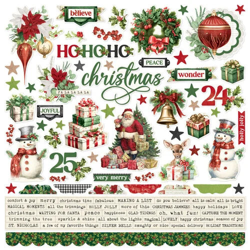 Simple Stories - Simple Vintage Believe - 12x12 Cardstock Sticker Sheet