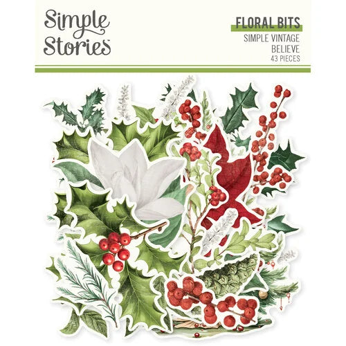 Simple Stories - Simple Vintage Believe - Floral Bits & Pieces