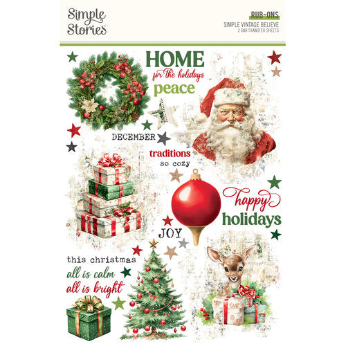 Simple Stories - Simple Vintage Believe - Rub Ons