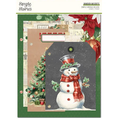 Simple Stories - Simple Vintage Believe - 6x8 Binder Inserts