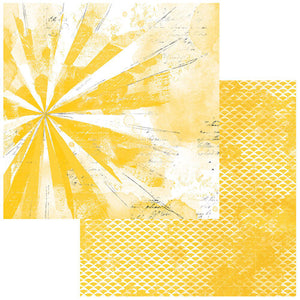 49 and Market - Simple Vintage Sunburst - Ray of Sunshine -12x12 Cardstock