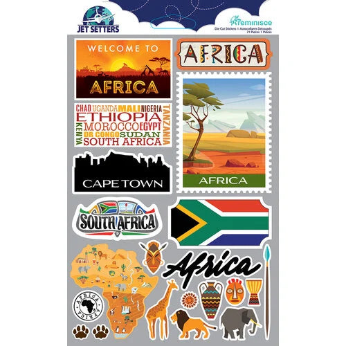 Reminisce - Jet Setter Stickers - Africa