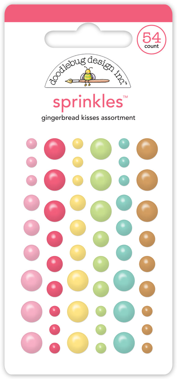 Doodlebug Design - Gingerbread Kisses - Assortment Sprinkles