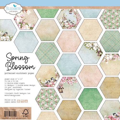 Elizabeth Craft Designs - 12x12 Paper Pack - Spring Blossom