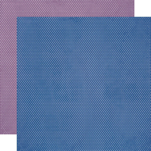 Simple Stories - Simple Vintage Essentials Color Palette - 12x12 Cardstock Blue & Purple Dots