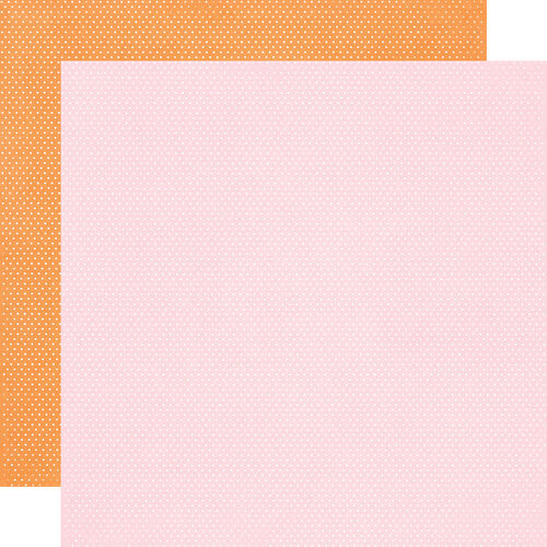 Simple Stories - Simple Vintage Essentials Color Palette - 12x12 Cardstock Blush & Orange Dots