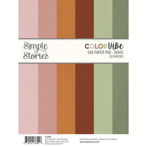 Simple Stories - Color Vibe - 6x8 Pad - Boho